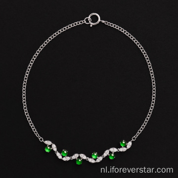 Vrouwen natuurlijke groene charme jade armbanden